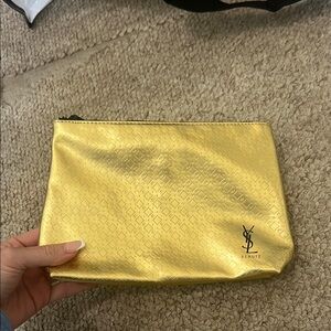 YSL Gold Cosmetic Pouch